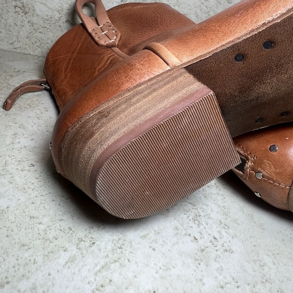 We The Free Brown Leather Western Ankle Boots - Picture 11 of 12